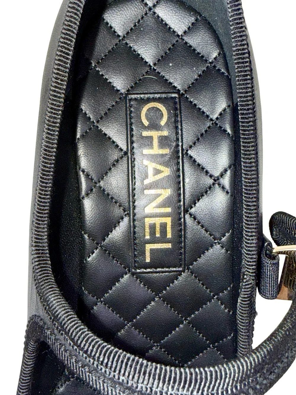 CHANEL MARY JANE PUMPS IN BLACK LAMBSKIN LEATHER